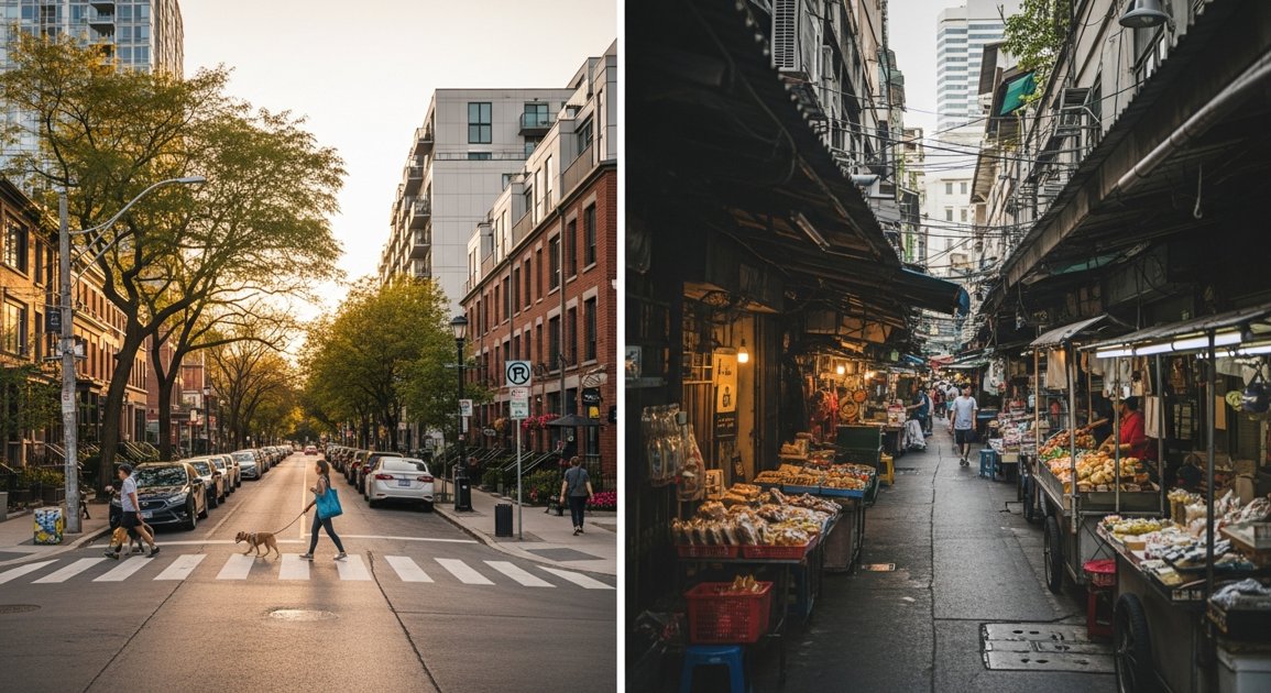 The Urban Grid vs. The Soi System: A Strategic Guide to Neighborhood Selection in Toronto vs. Bangkok